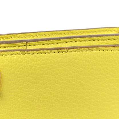 Hermes Chevre Mysore Bearn Gusset Wallet Lime 13 of 15