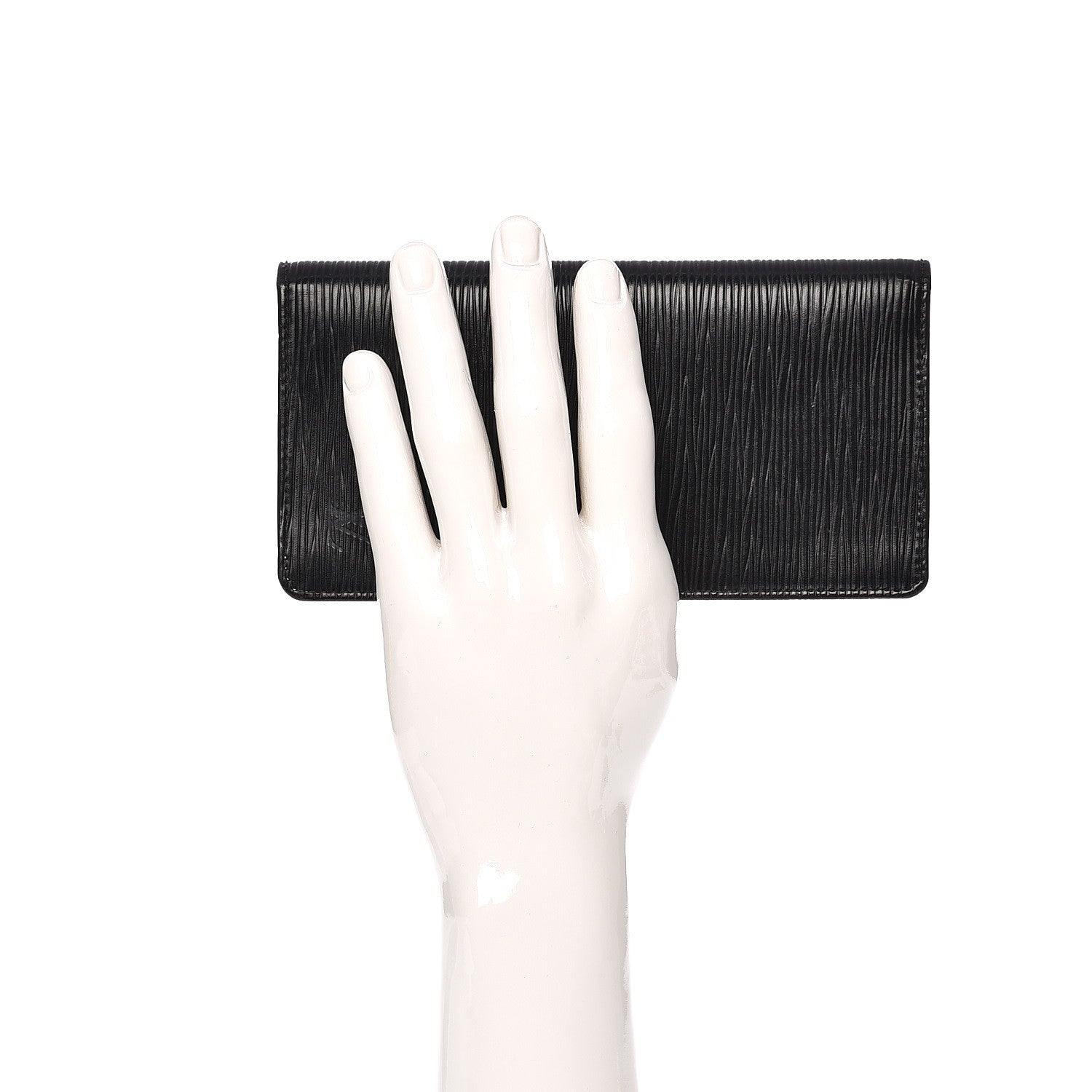 Louis Vuitton Epi Checkbook Organizer Wallet Black 2 of 10