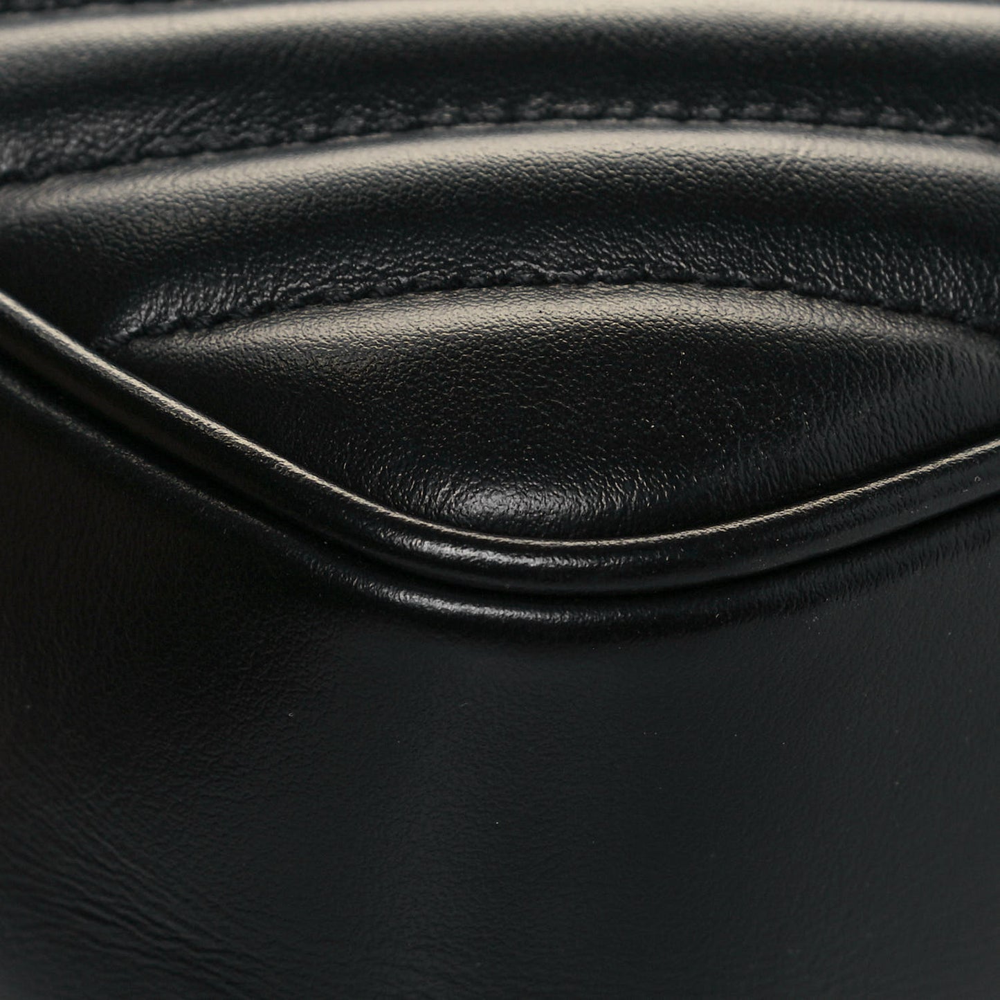 Calfskin Matelasse Monogram Lou Camera Bag Black
