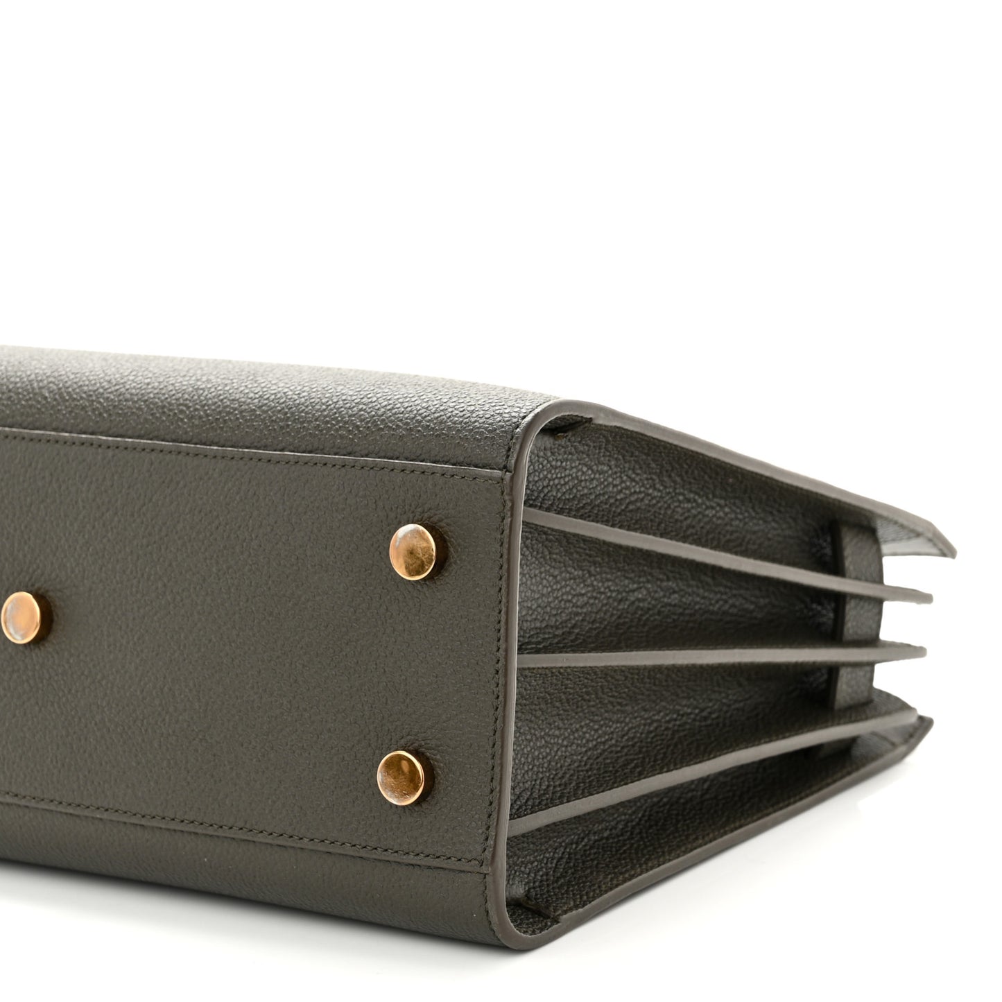 Grained Calfskin Baby Sac De Jour Bronze