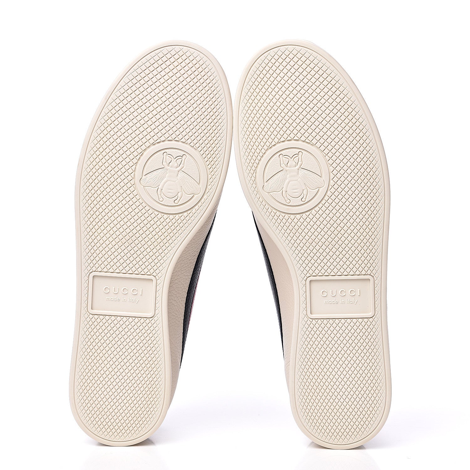 Gucci Calfskin Mens Web Falacer Sneakers 7 White Blue 5 of 10