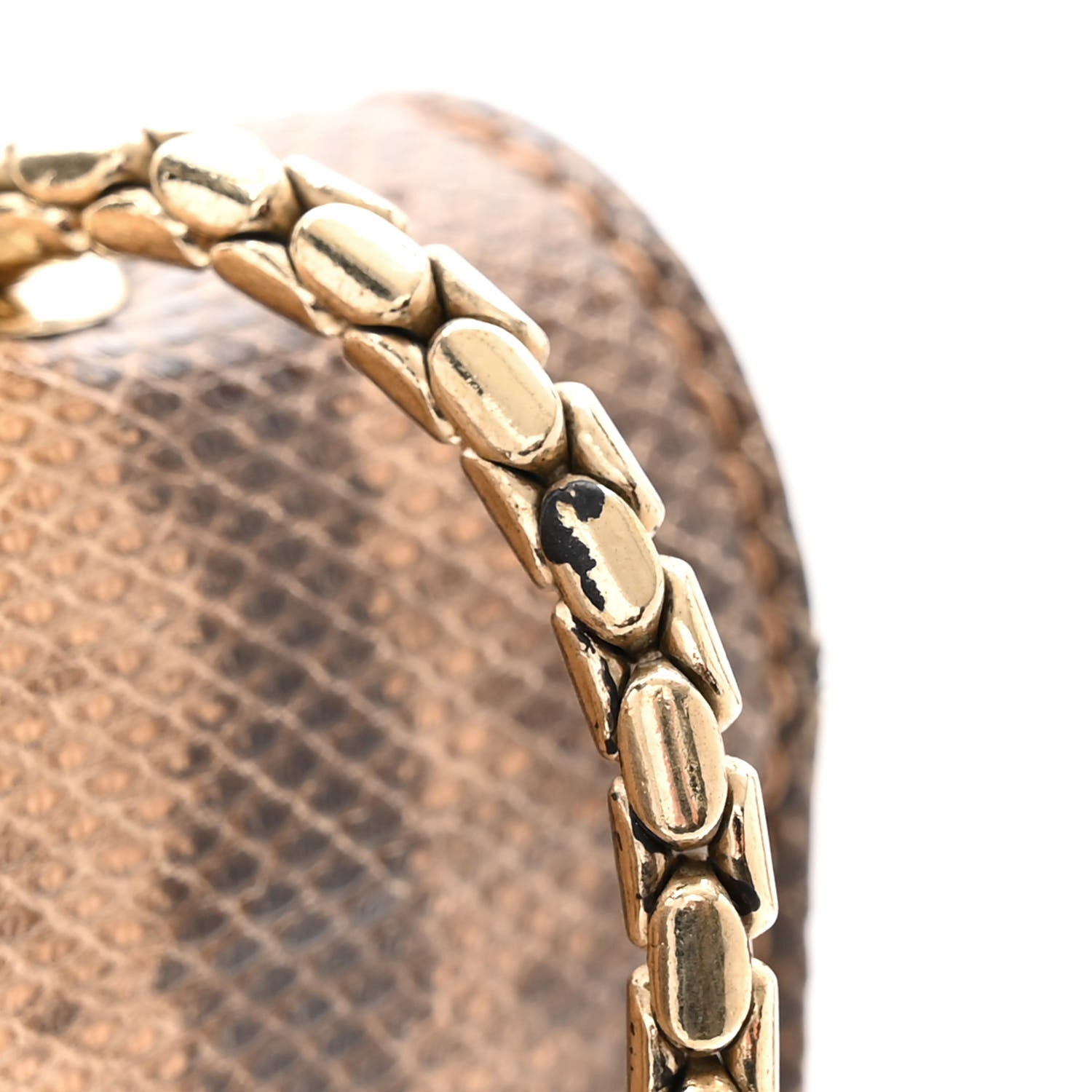 Bulgari Karung Serpenti Forever Medium Shoulder Bag Beige Brown 11 of 12