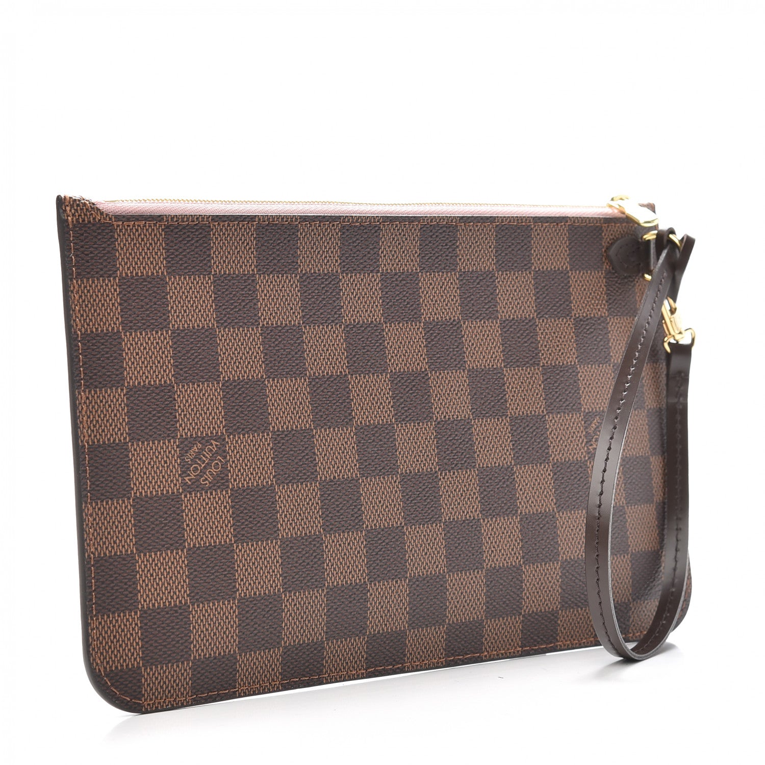 Louis Vuitton Damier Ebene Neverfull MM GM Pochette Rose Ballerine 3 of 7