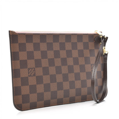 Louis Vuitton Damier Ebene Neverfull MM GM Pochette Rose Ballerine 3 of 7