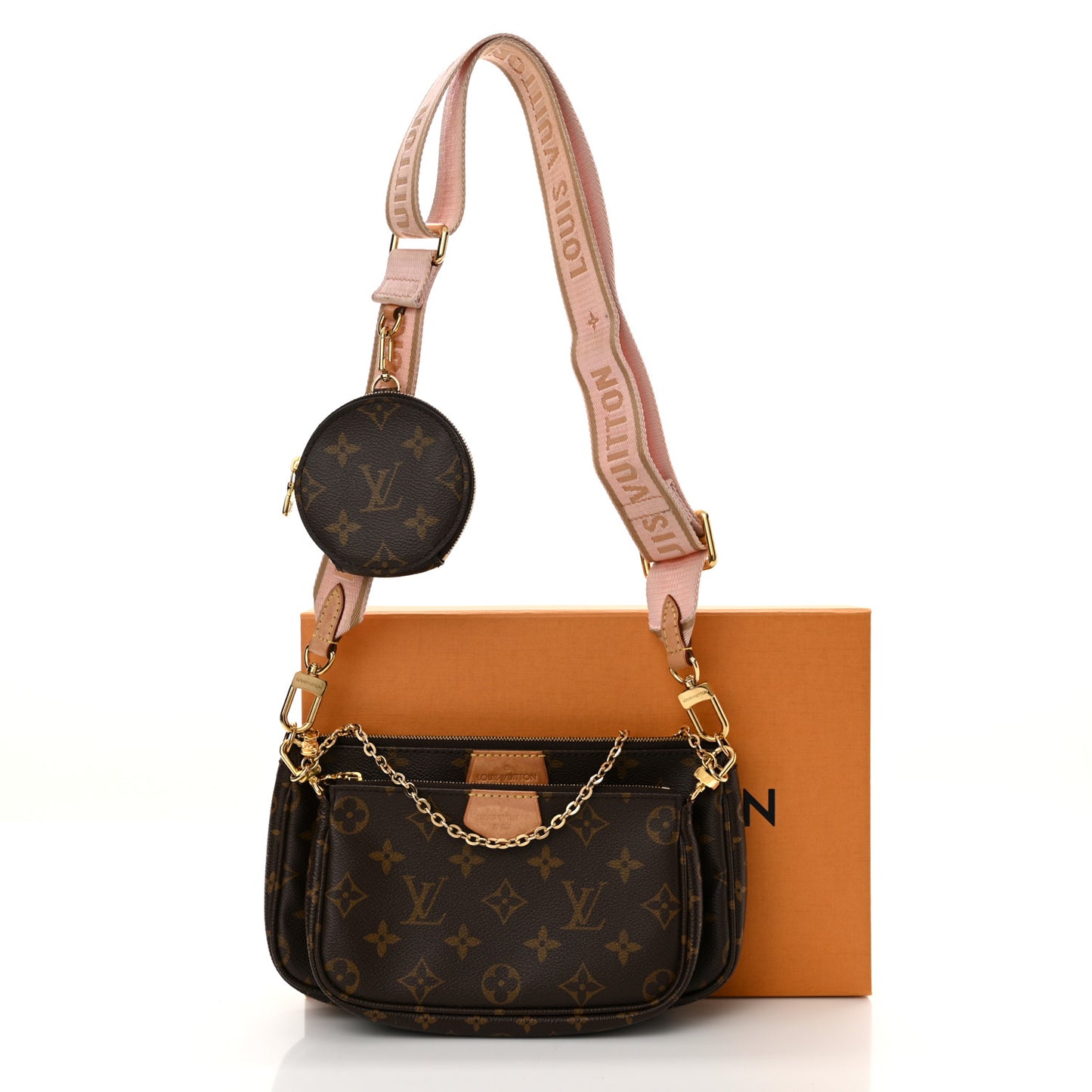 Monogram Multi Pochette Accessories Rose Clair