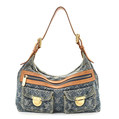 Louis Vuitton Monogram Denim Baggy PM Blue 1 of 9