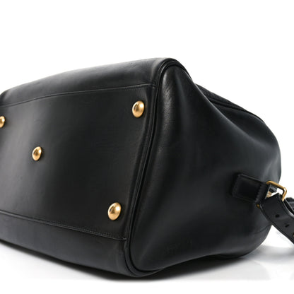 Saint Laurent Calfskin Classic Duffle 6 Black 10 of 10