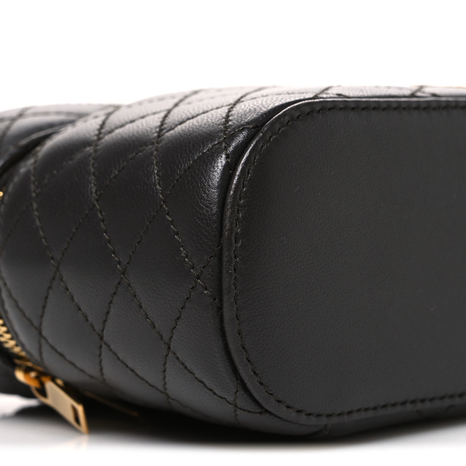 Saint Laurent Lambskin Quilted Mini Gaby Vanity Case Light Musk 9 of 10