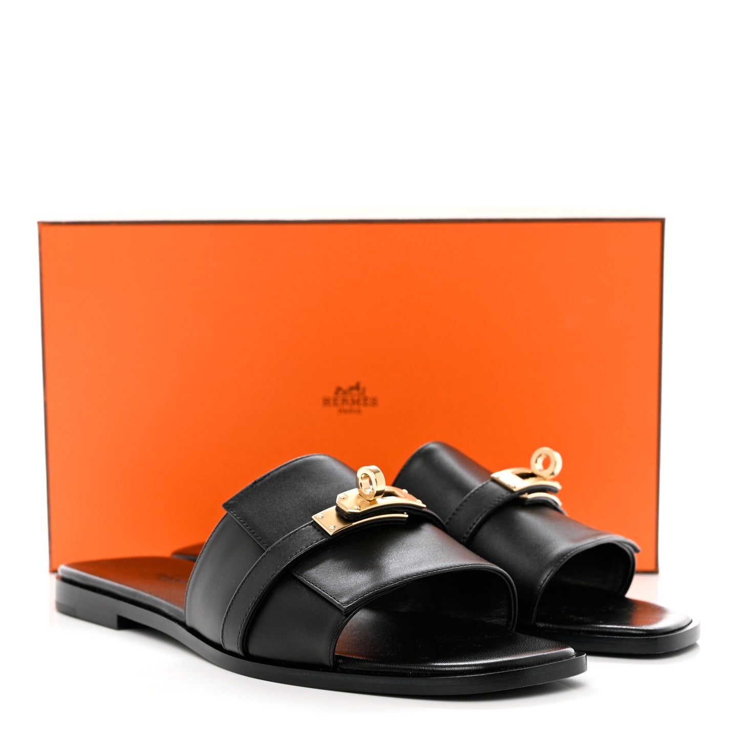 Calfskin Giulia Sandals 39 Black