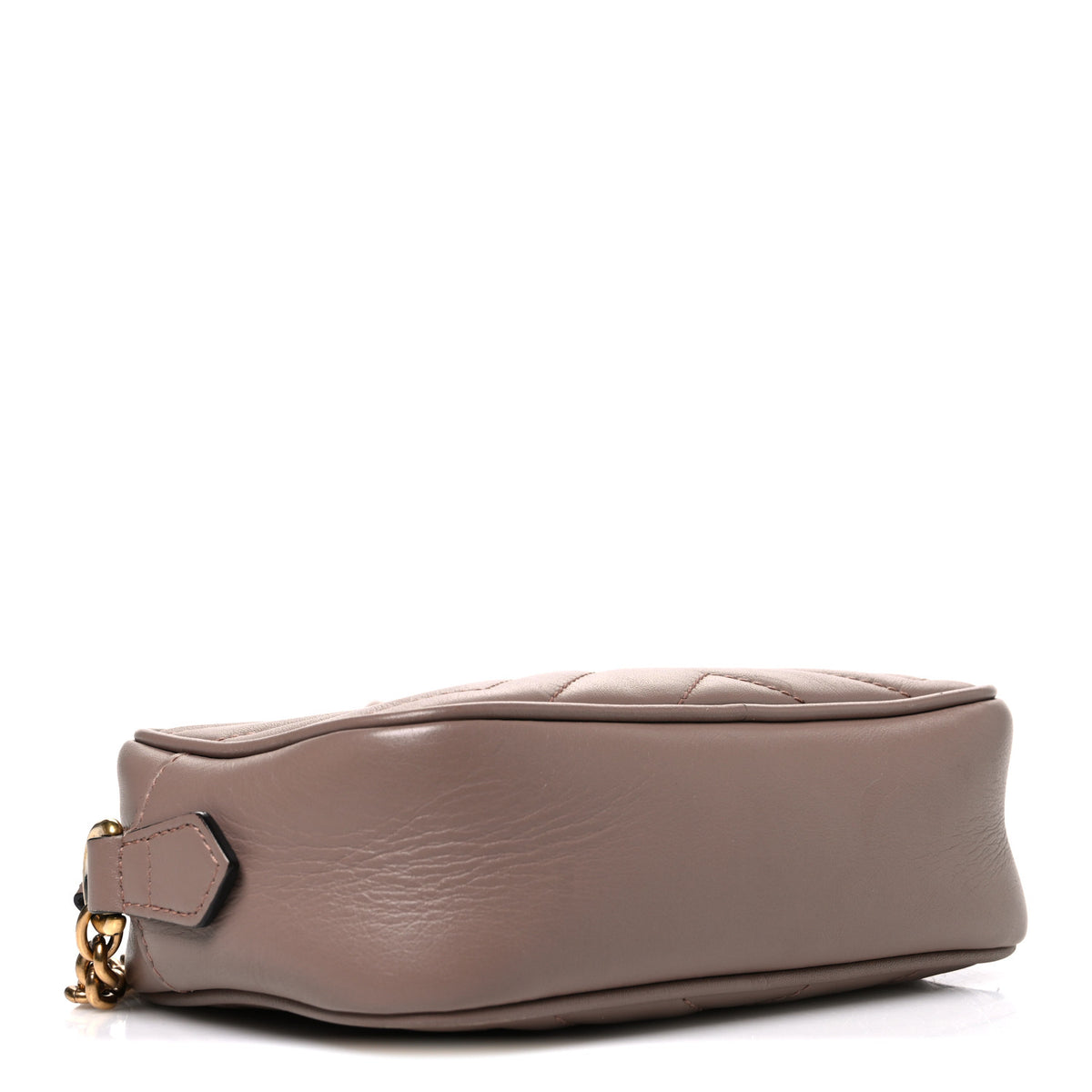 Calfskin Matelasse Mini GG Marmont Chain Shoulder Bag Porcelain Rose