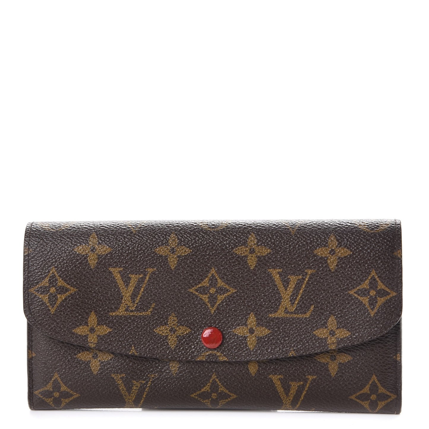 Monogram Emilie Wallet Red