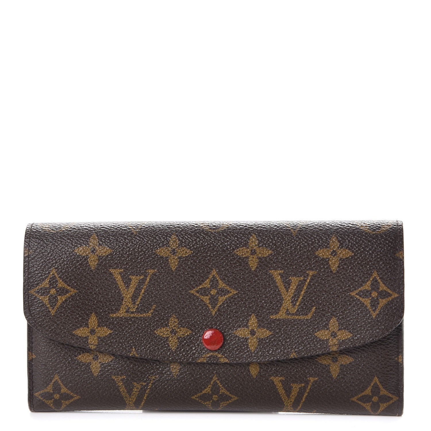 Louis Vuitton Monogram Emilie Wallet Red 1 of 9