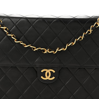 Chanel Lambskin Quilted Medium Single Flap Black 8 of 11