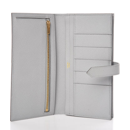 Hermes Epsom Bearn Gusset Wallet Gris Mouette 5 of 8