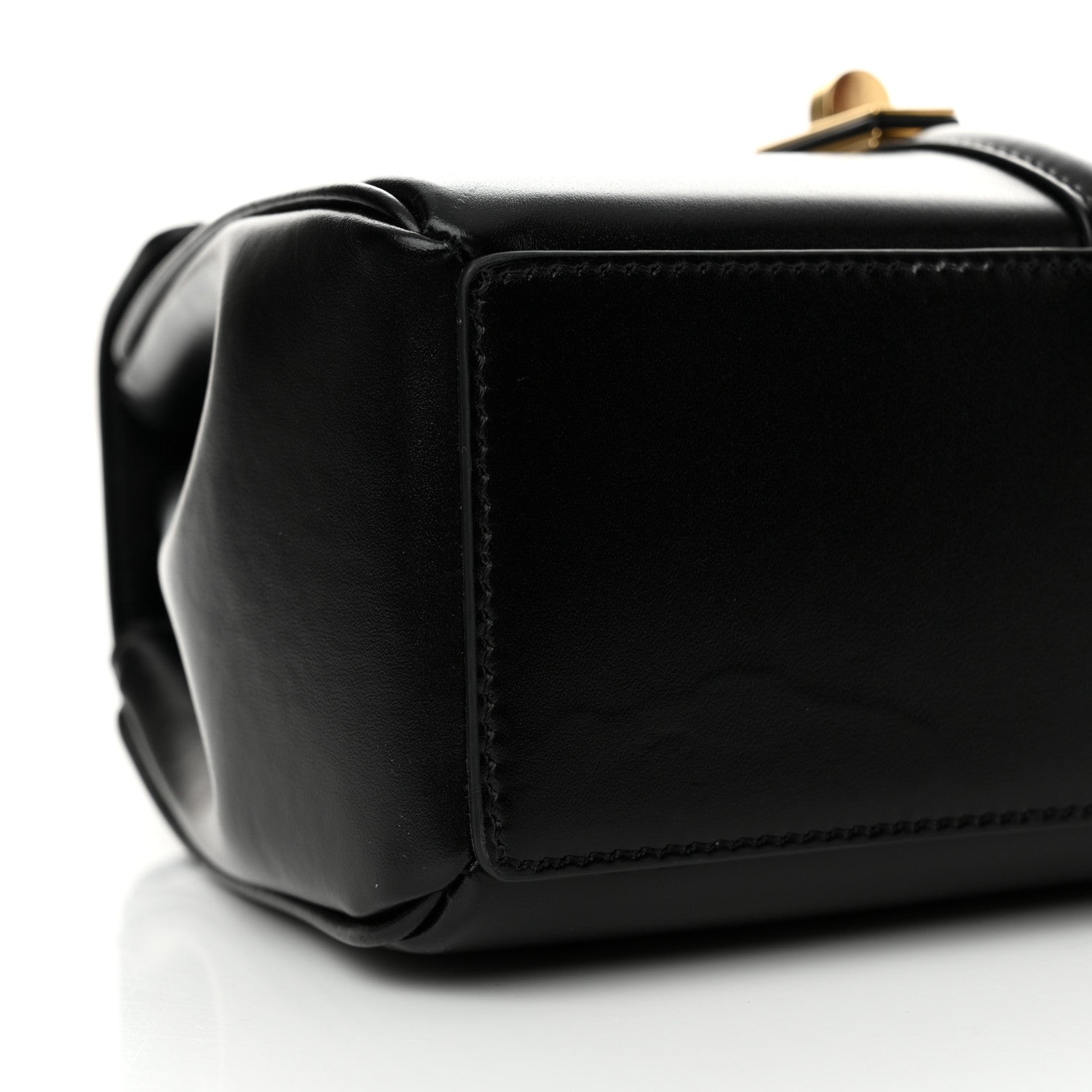 Celine Satinated Calfskin Mini 16 Top Handle Bag Black 10 of 12