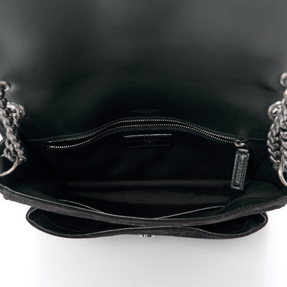 Saint Laurent Suede Monogram Medium Niki Chain Satchel Black 5 of 11