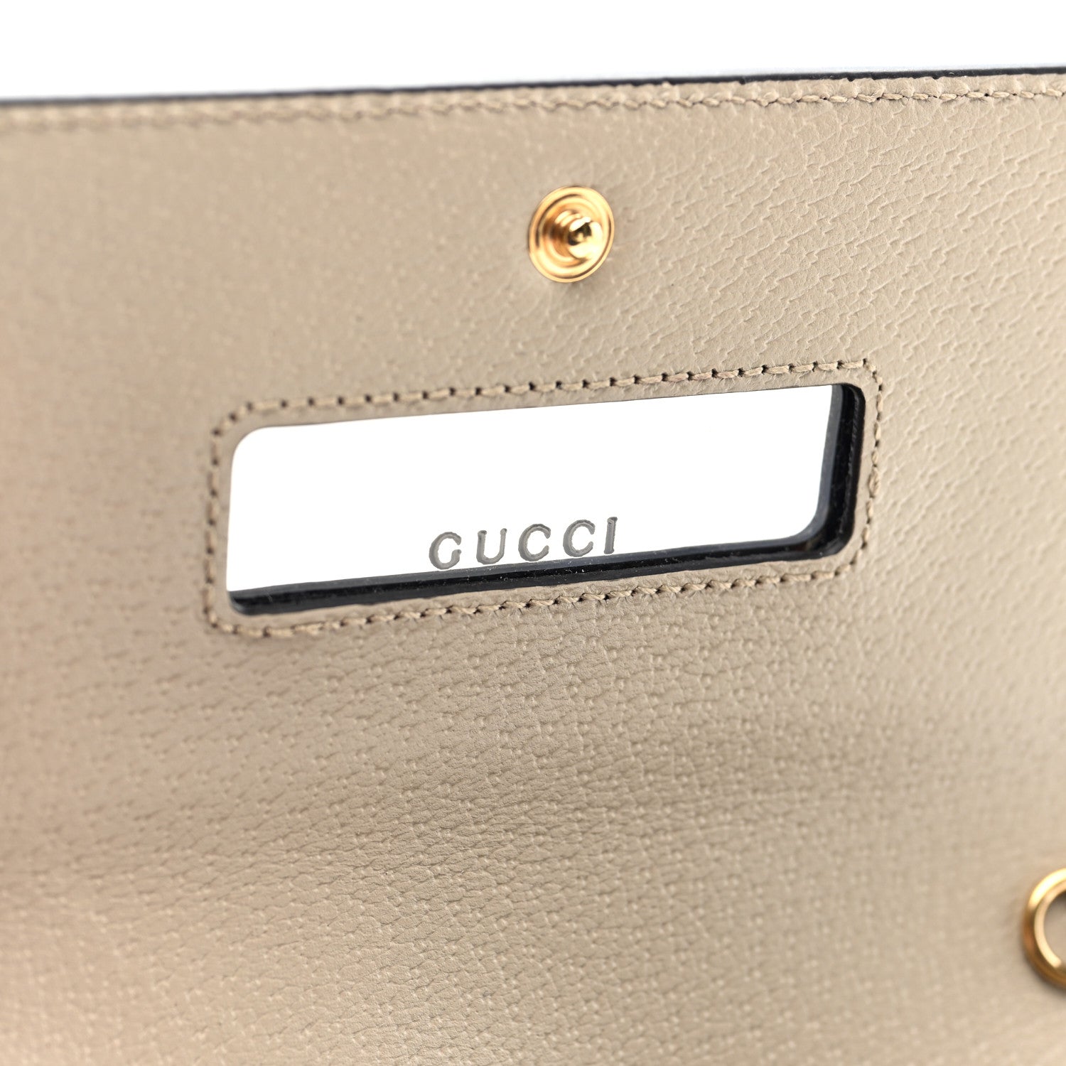 Gucci GG Supreme Monogram Calfskin Ophidia Wallet On Chain Beige  Mystic White Oatmeal 8 of 11