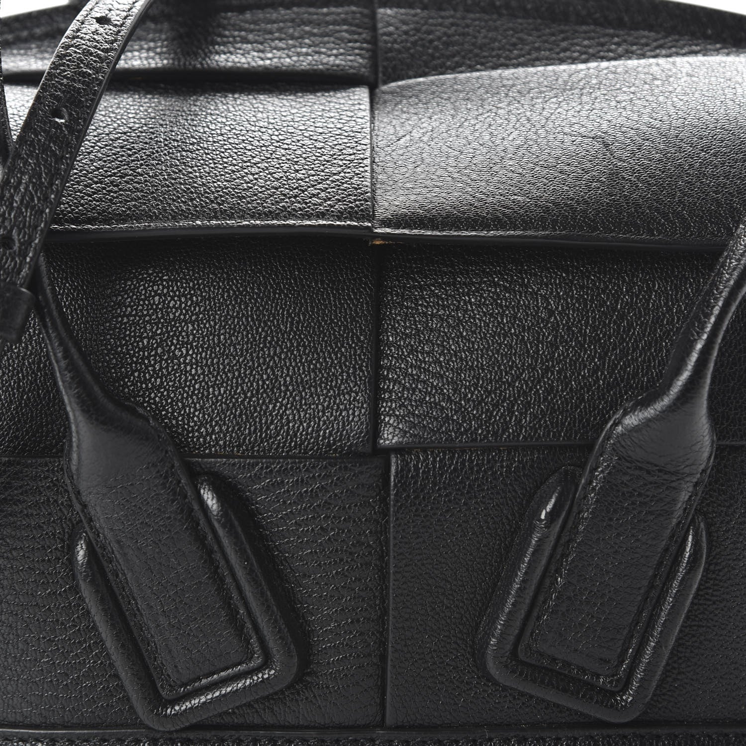 Bottega Veneta Grained Calfskin Mini Maxi Intrecciato Arco 33 Black 9 of 9