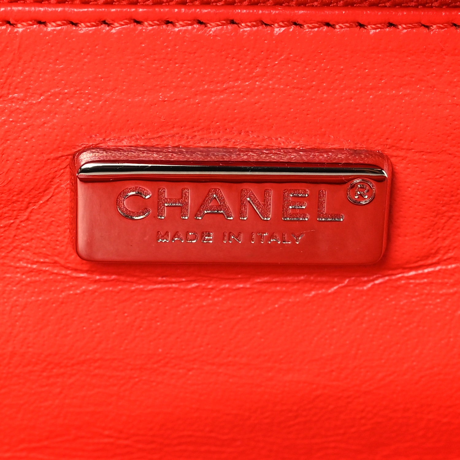 Chanel Snakeskin East West Kisslock Flap Red 6 of 10