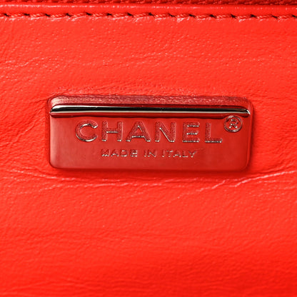Chanel Snakeskin East West Kisslock Flap Red 6 of 10