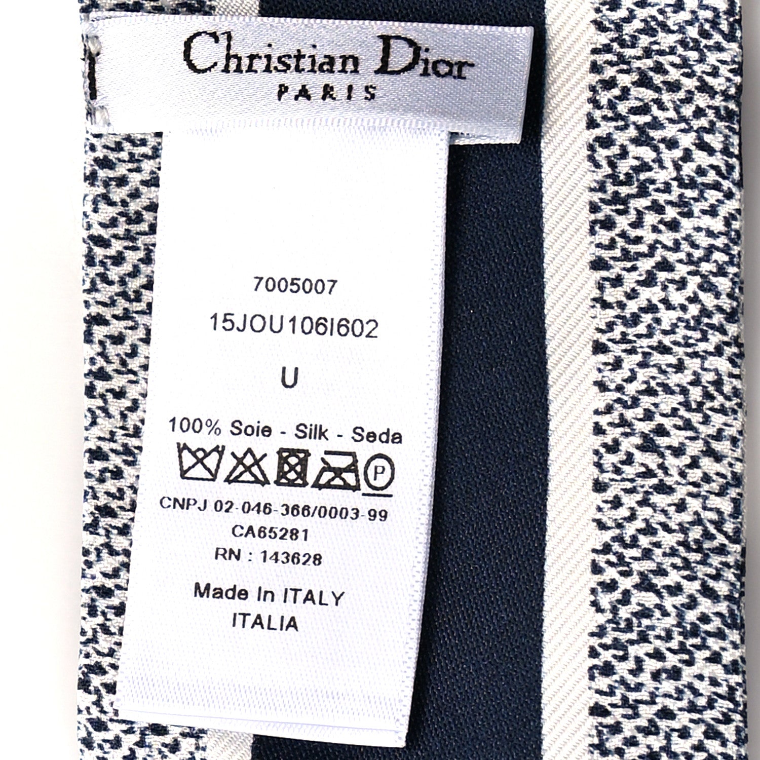 Christian Dior Silk Toile De Jouy Reverse Capri Mitzah Scarf Navy Blue 3 of 3
