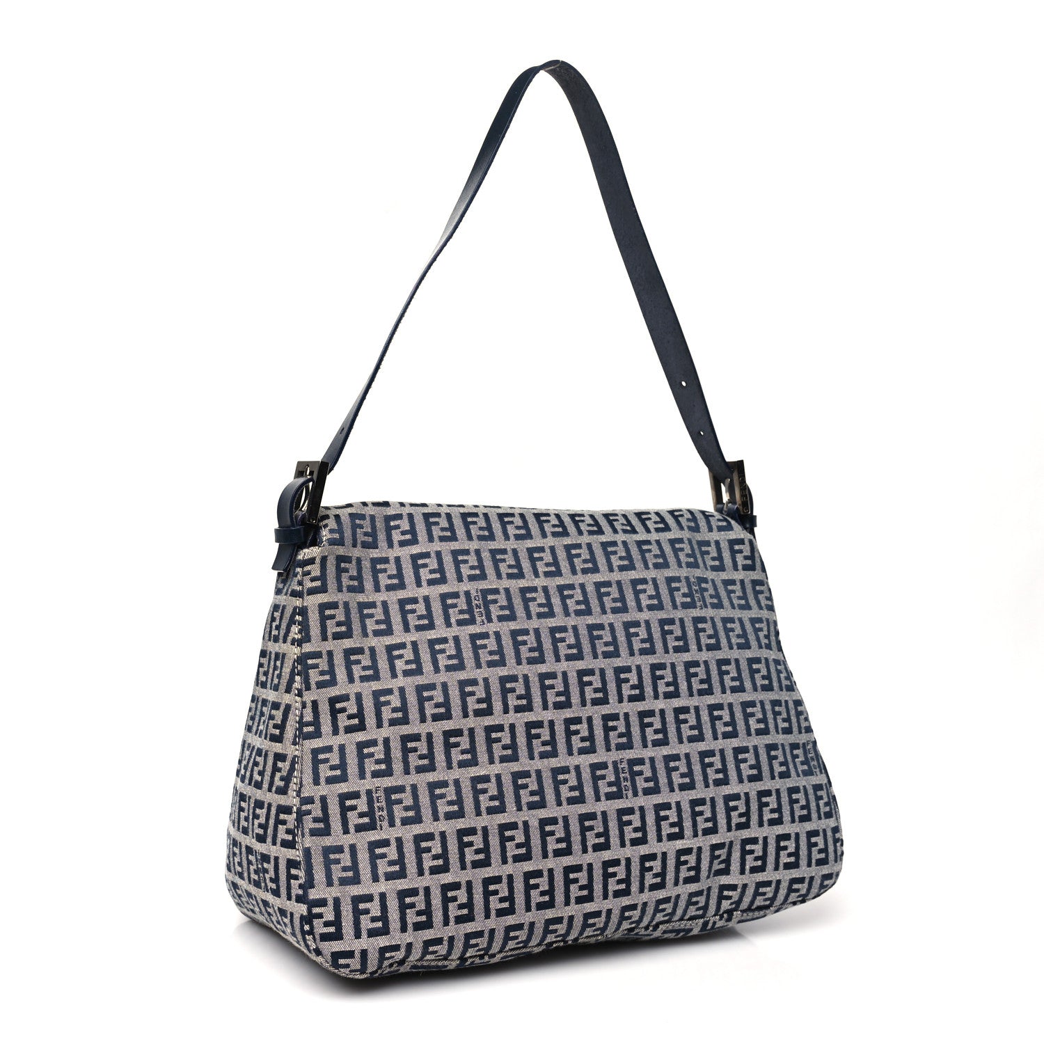 Fendi Zucchino Mama Baguette Navy 3 of 9