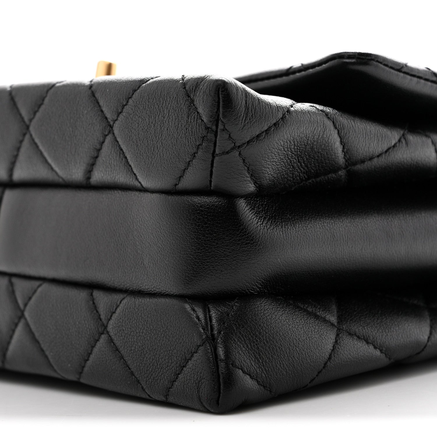 Chanel Calfskin Quilted Mini Chain Strap Flap Black 11 of 15