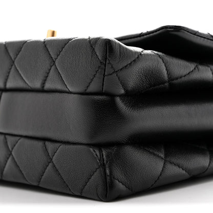 Chanel Calfskin Quilted Mini Chain Strap Flap Black 11 of 15