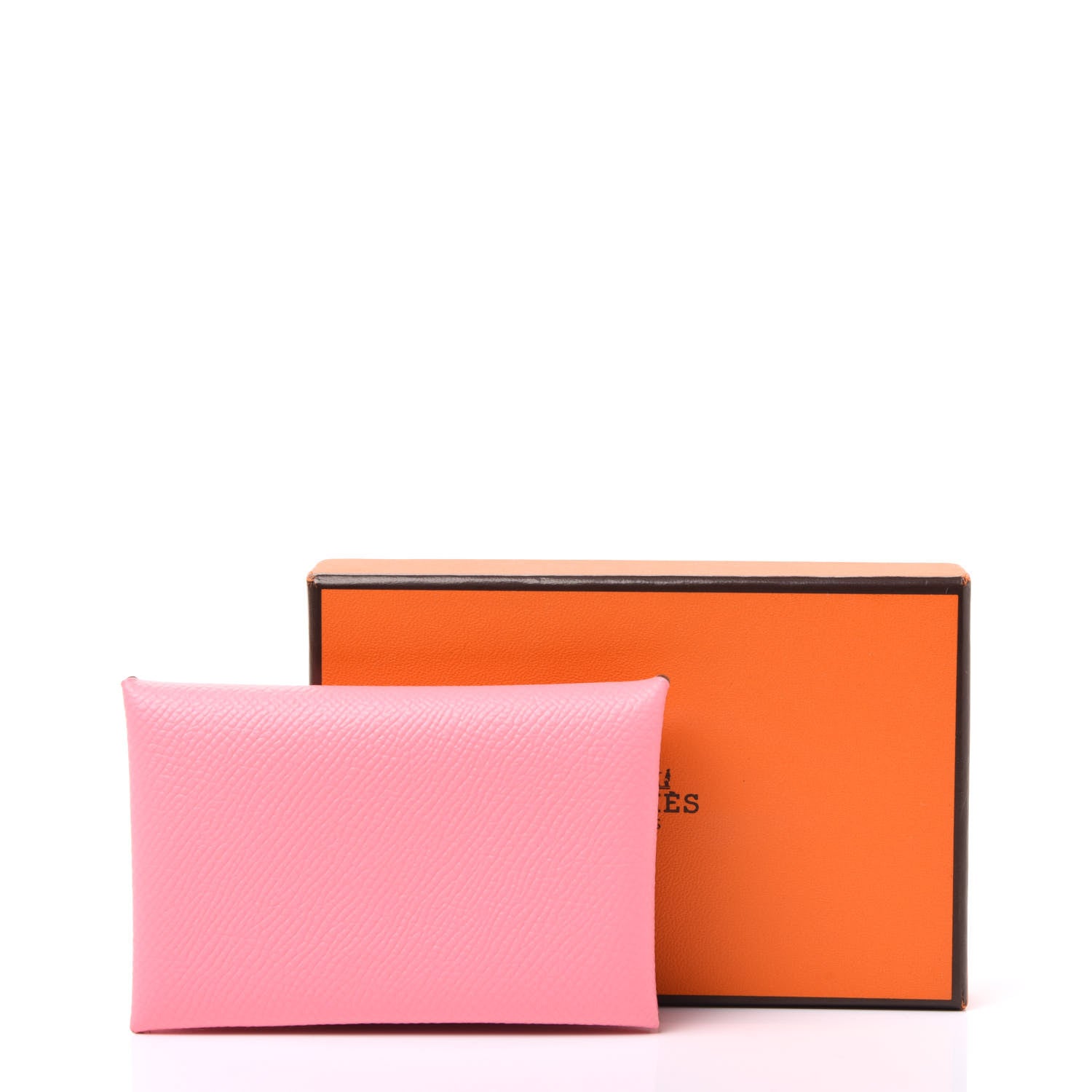 Hermes Epsom Calvi Card Case Rose Confetti 9 of 9