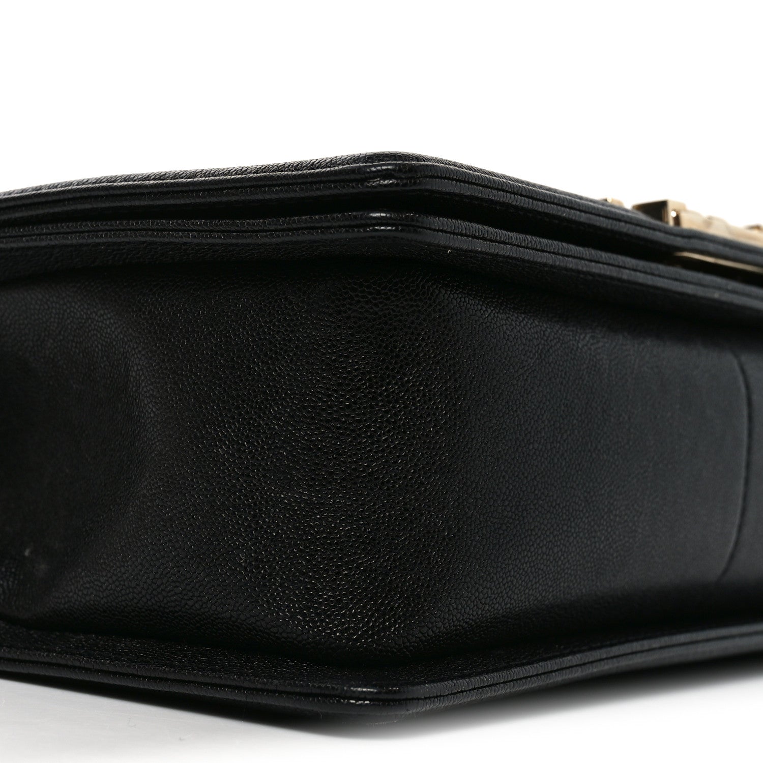 Chanel Lambskin Chevron Quilted Medium Boy Flap Black 9 of 11
