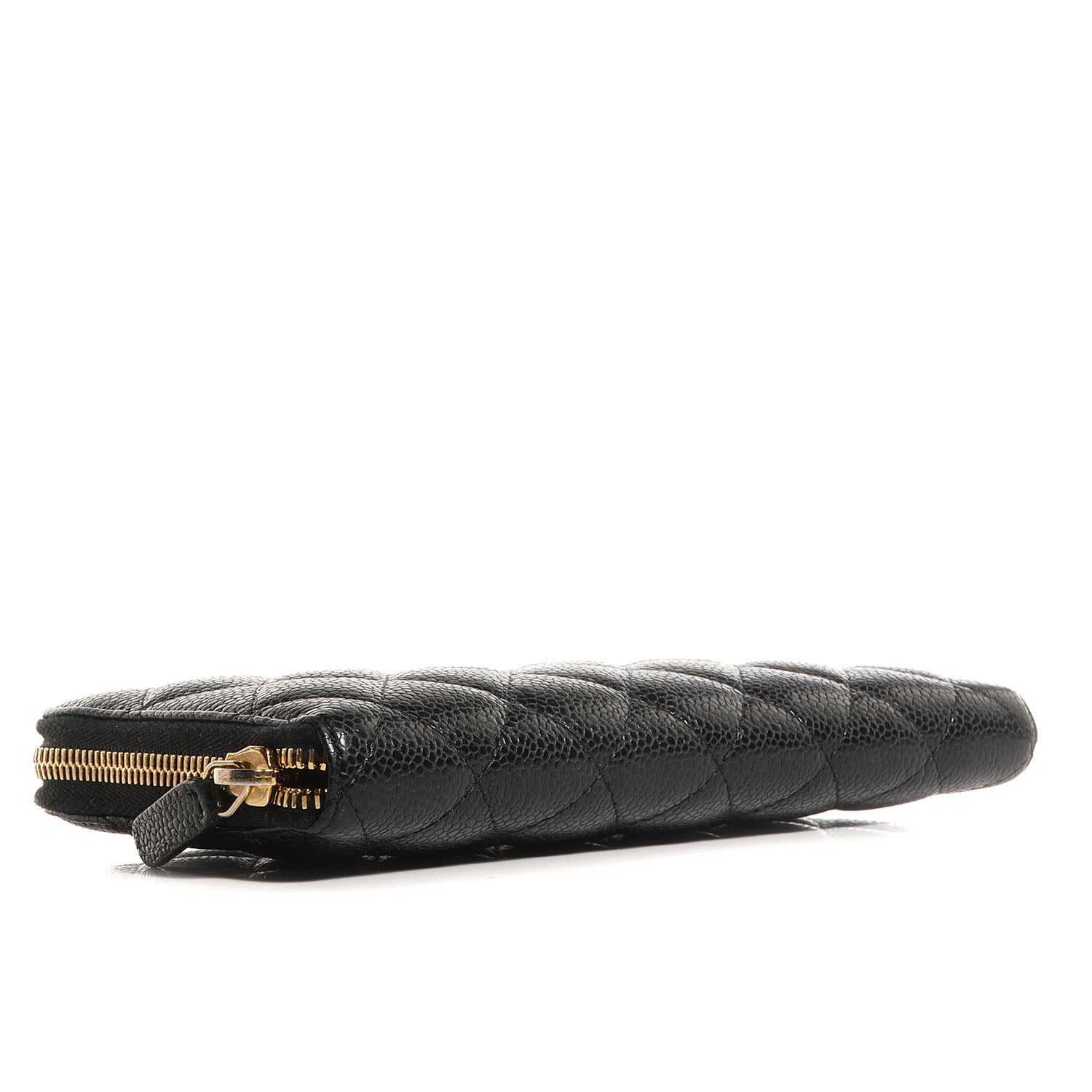 Chanel Caviar Quilted Zip Around Wallet Black 4 of 8