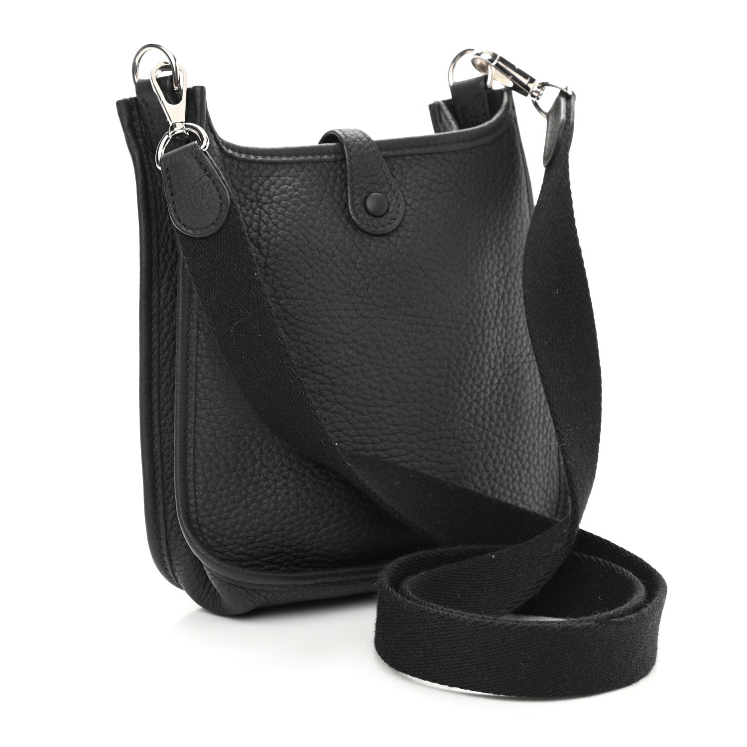 Hermes Taurillon Clemence Evelyne TPM Black 3 of 8