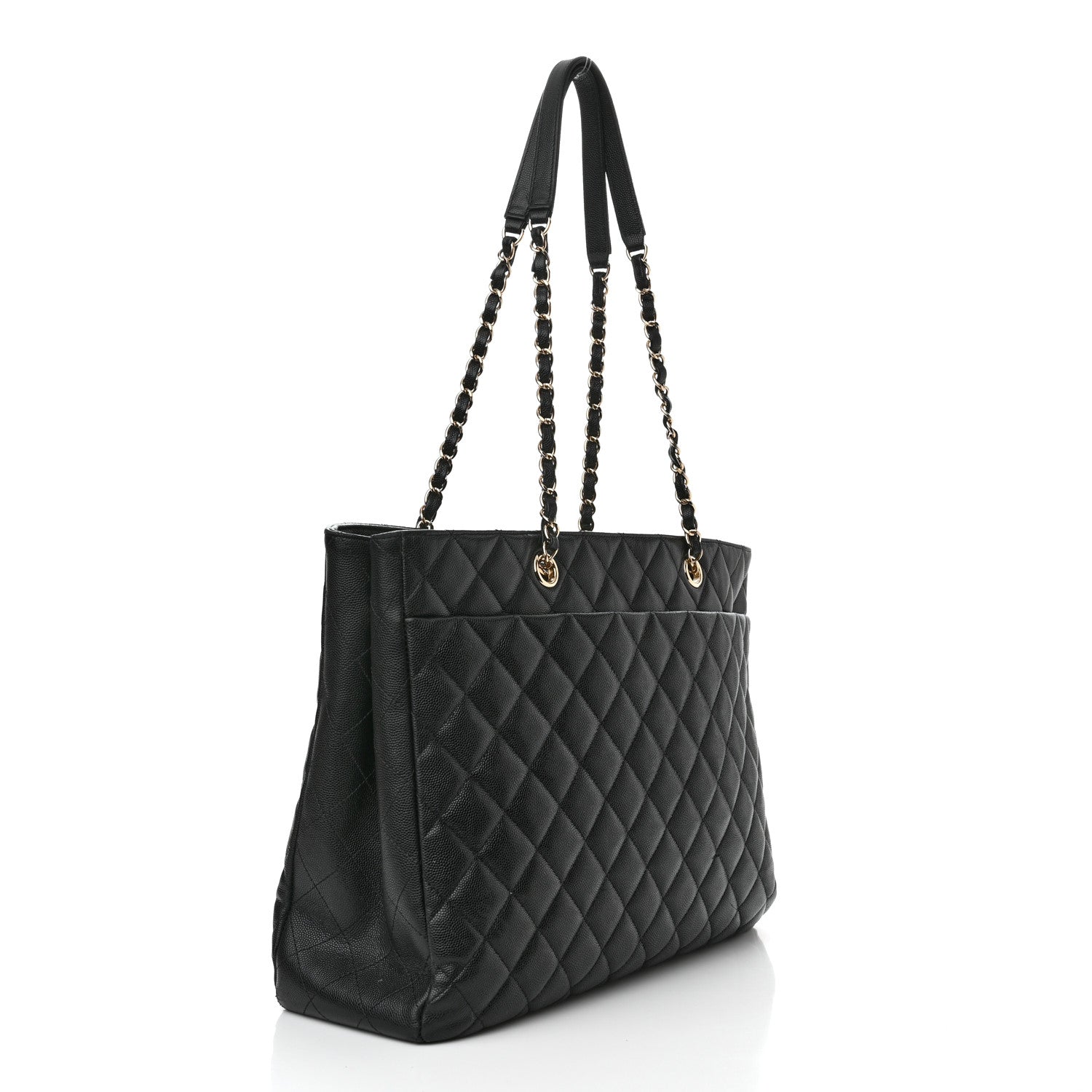 Chanel Caviar Quilted Large Shopping Tote Black 3 of 10