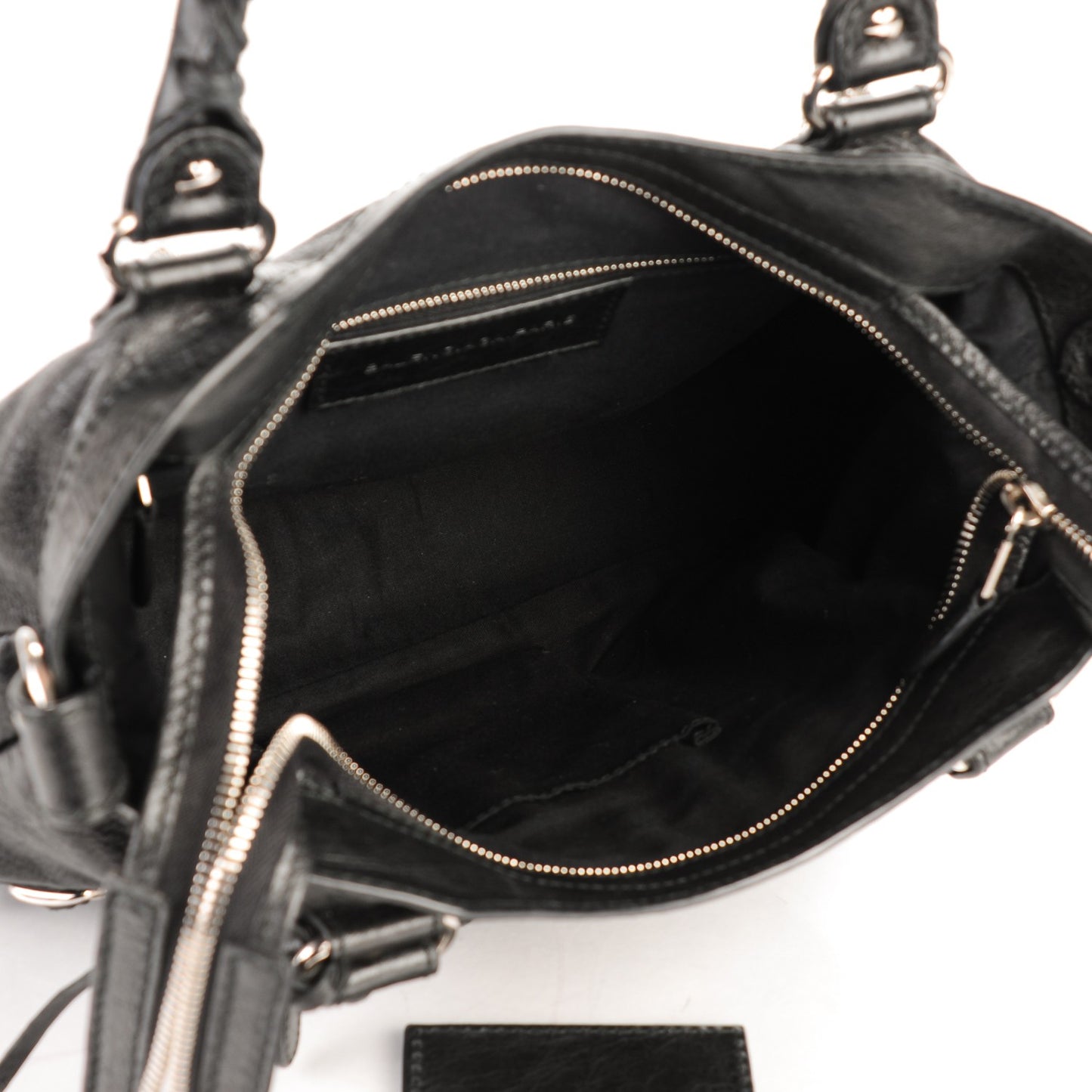 Agneau Giant 12 Silver Hardware Town Black