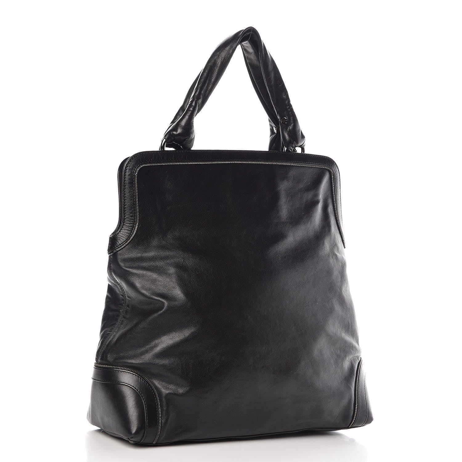 Chanel Calfskin Soho CC Shopper Tote Black 3 of 16