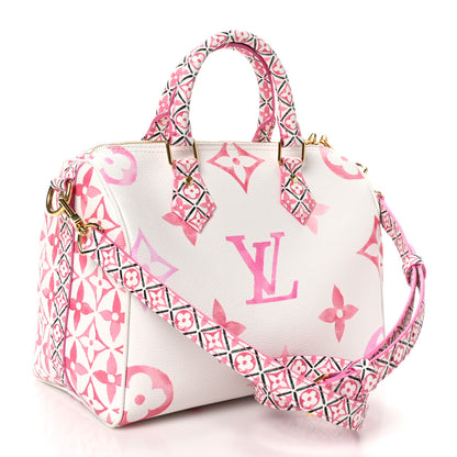 Louis Vuitton Monogram Giant By The Pool 2.0 Speedy Bandouliere 25 Rose 3 of 9
