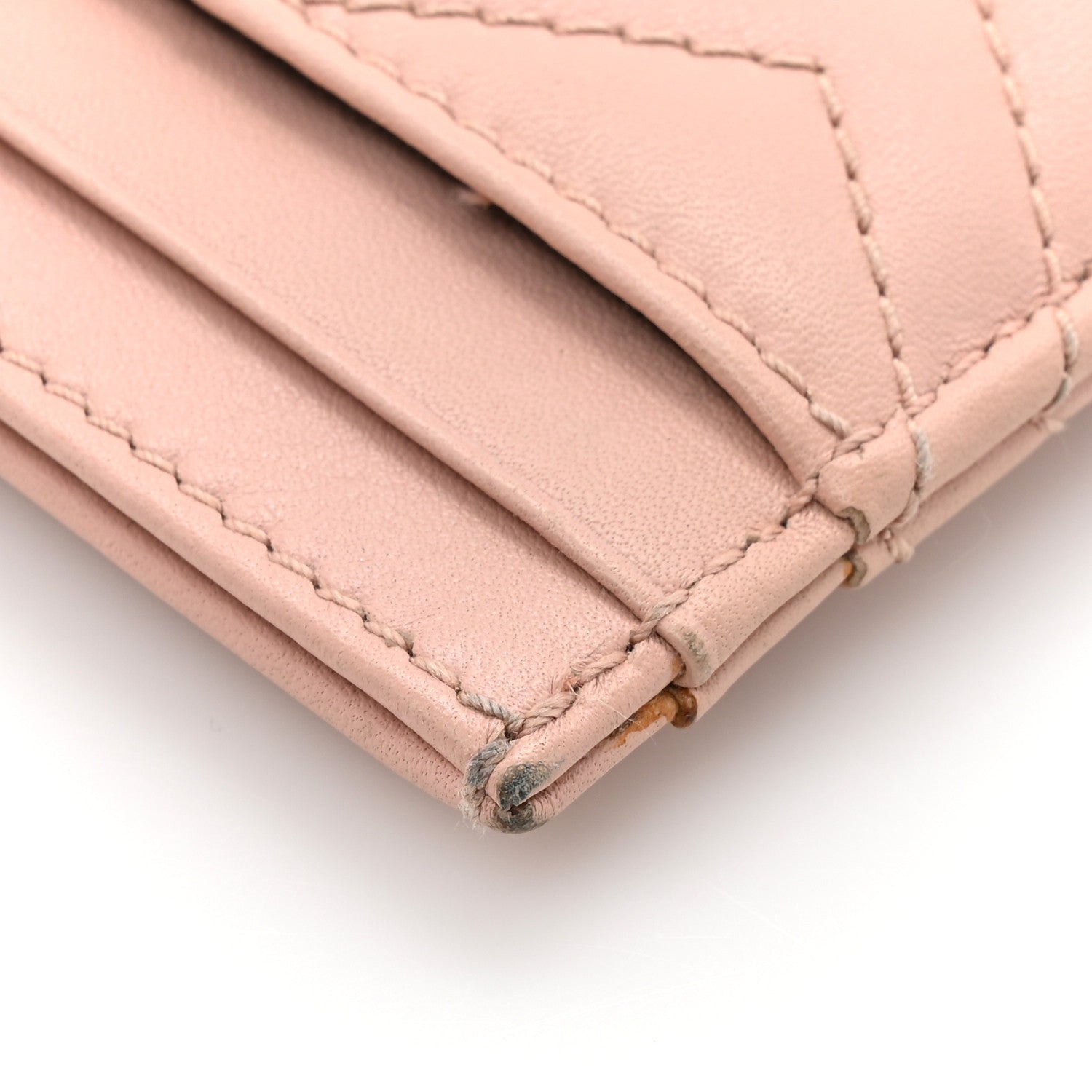 Gucci Calfskin Matelasse GG Marmont Card Holder Perfect Pink 9 of 10