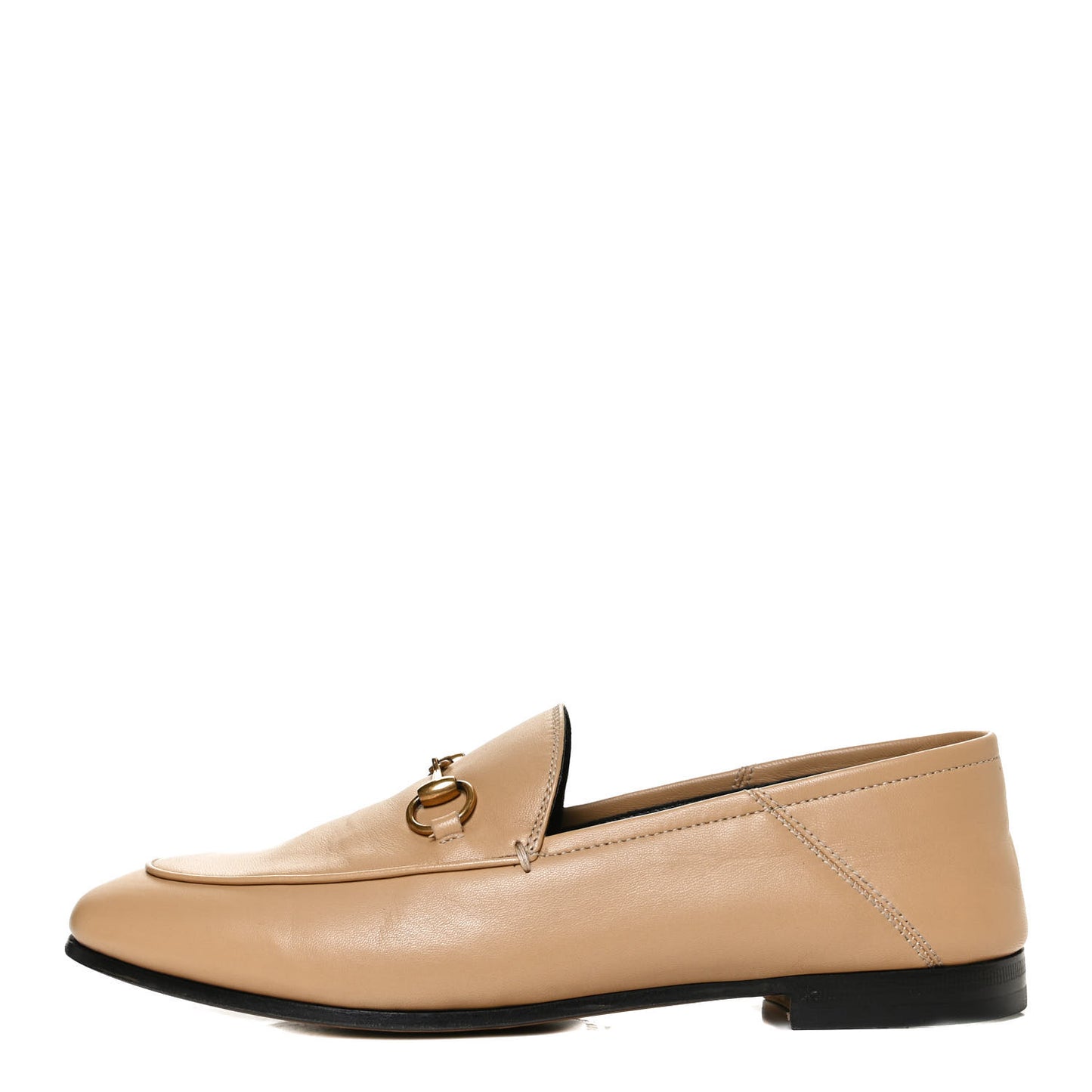 Lambskin Womens Brixton Horsebit Loafers 37.5 Wheat