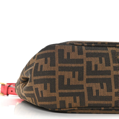 Fendi Zucca Vitello Elite Small Messenger Bag Tobacco Ecstasy 8 of 10