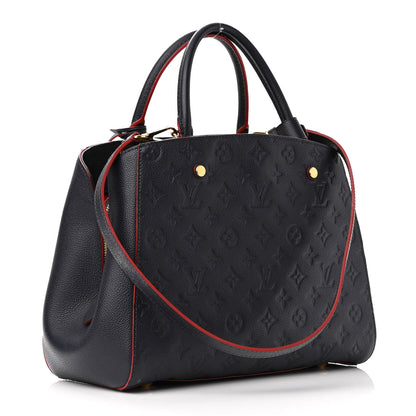 Louis Vuitton Empreinte Montaigne MM Marine Rouge 1 of 9