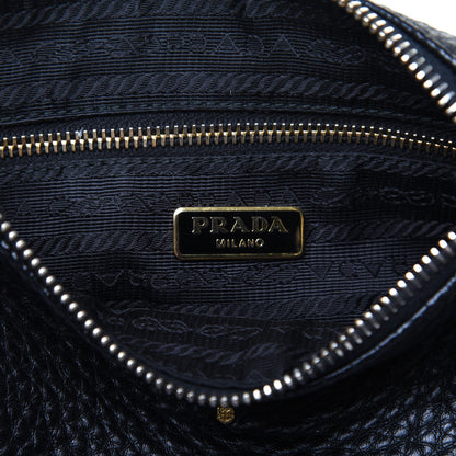 Prada Vitello Daino Pochette Bag Black 9 of 9
