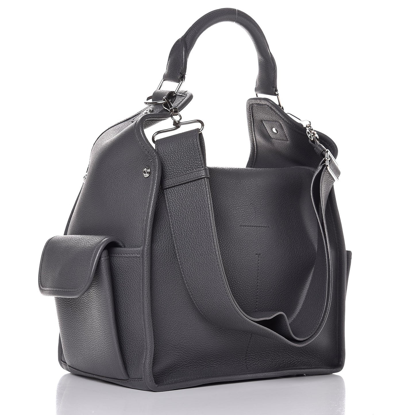 Calfskin Detachables Top Handle Grey