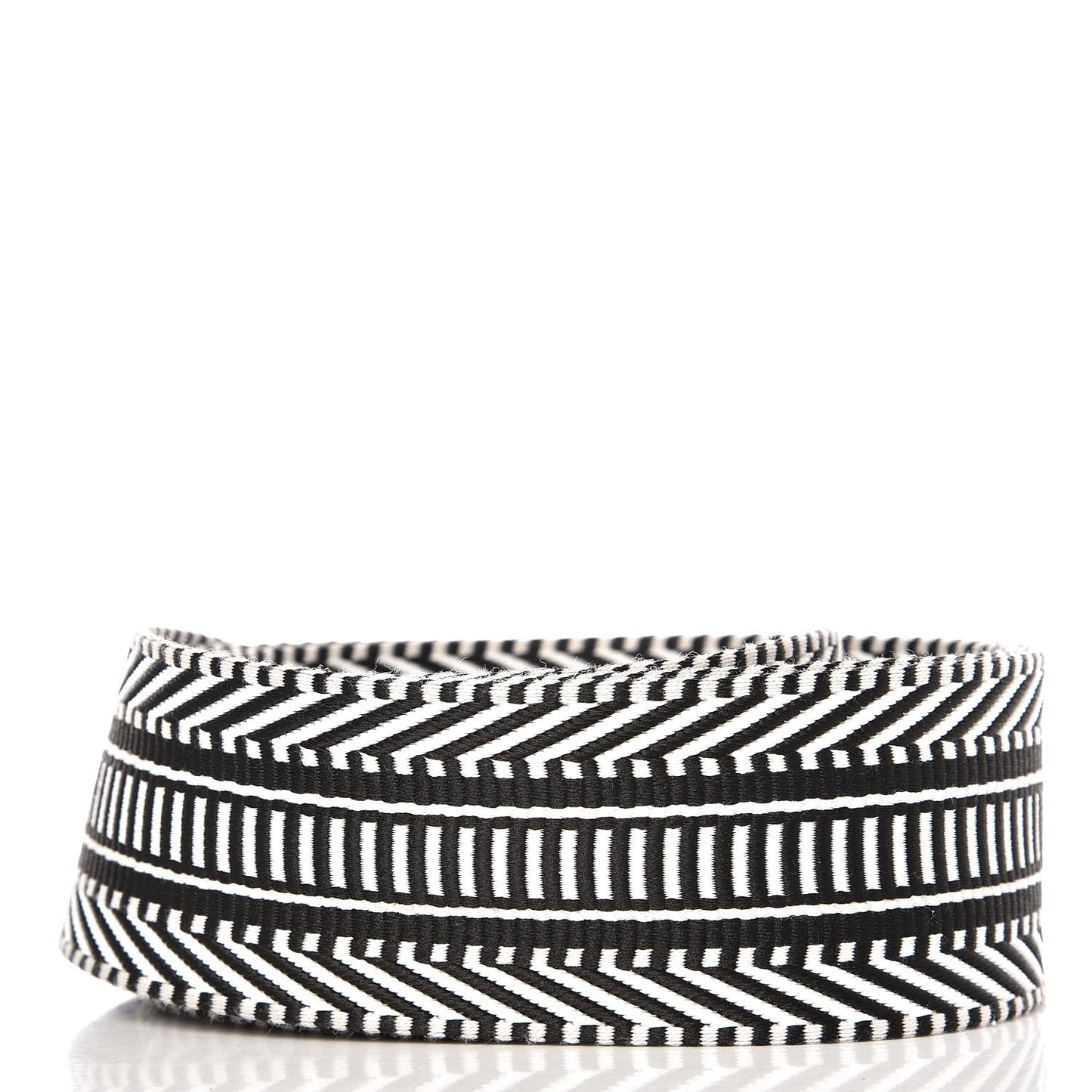 Toile Swift 50mm Sangle Cavale Shoulder Strap Black Ecru