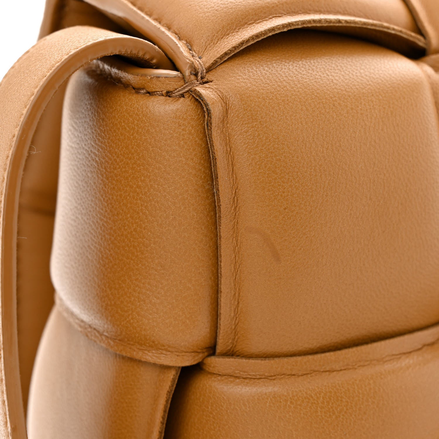 Bottega Veneta Nappa Maxi Intreccio Padded Cassette Crossbody Bag Caramel 9 of 11