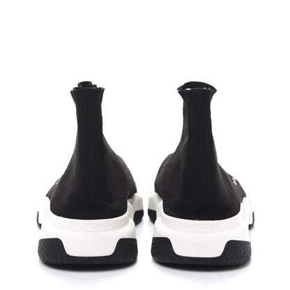 Balenciaga Neoprene Knit Womens Speed Sneakers 41 Black White 5 of 8