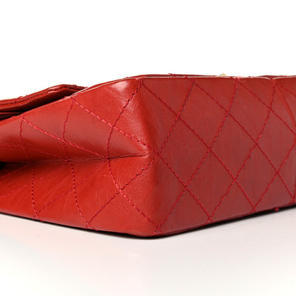 Chanel Aged Calfskin Quilted 2.55 Reissue 226 Flap Red 5 of 7