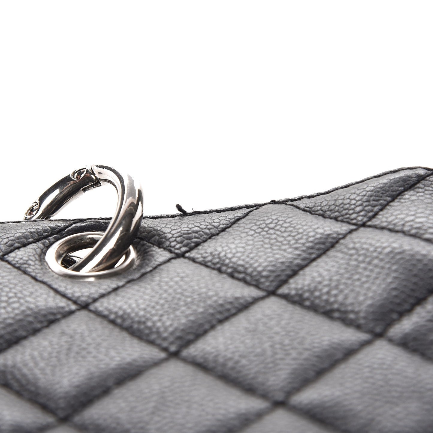 Caviar Quilted Grand Shopping Tote GST Black