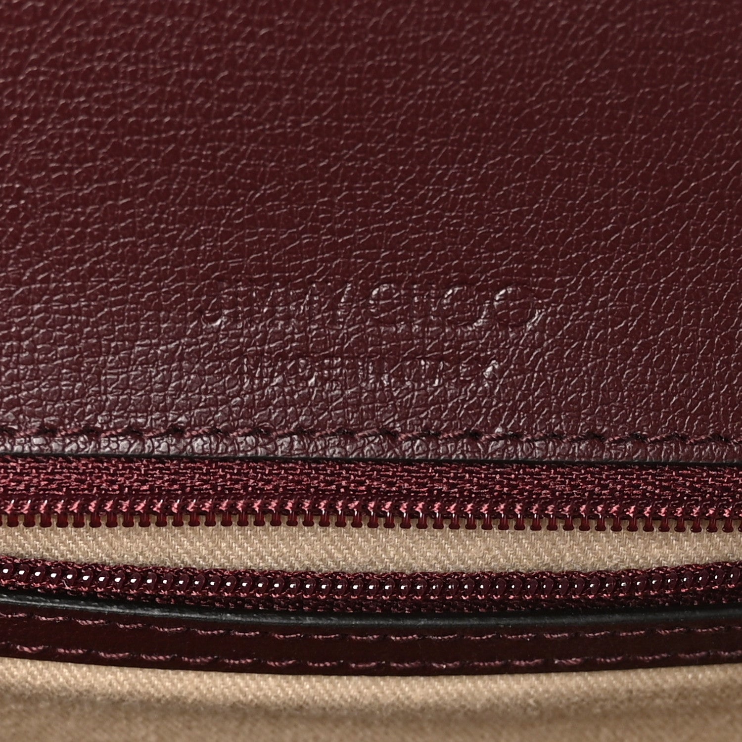 Jimmy Choo Calfskin Crocodile Embossed Medium JC Top Handle Bordeaux 5 of 8