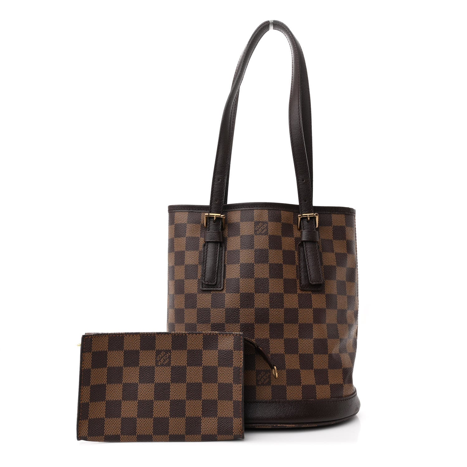 Louis Vuitton Damier Ebene Marais Bucket 23 3 of 16