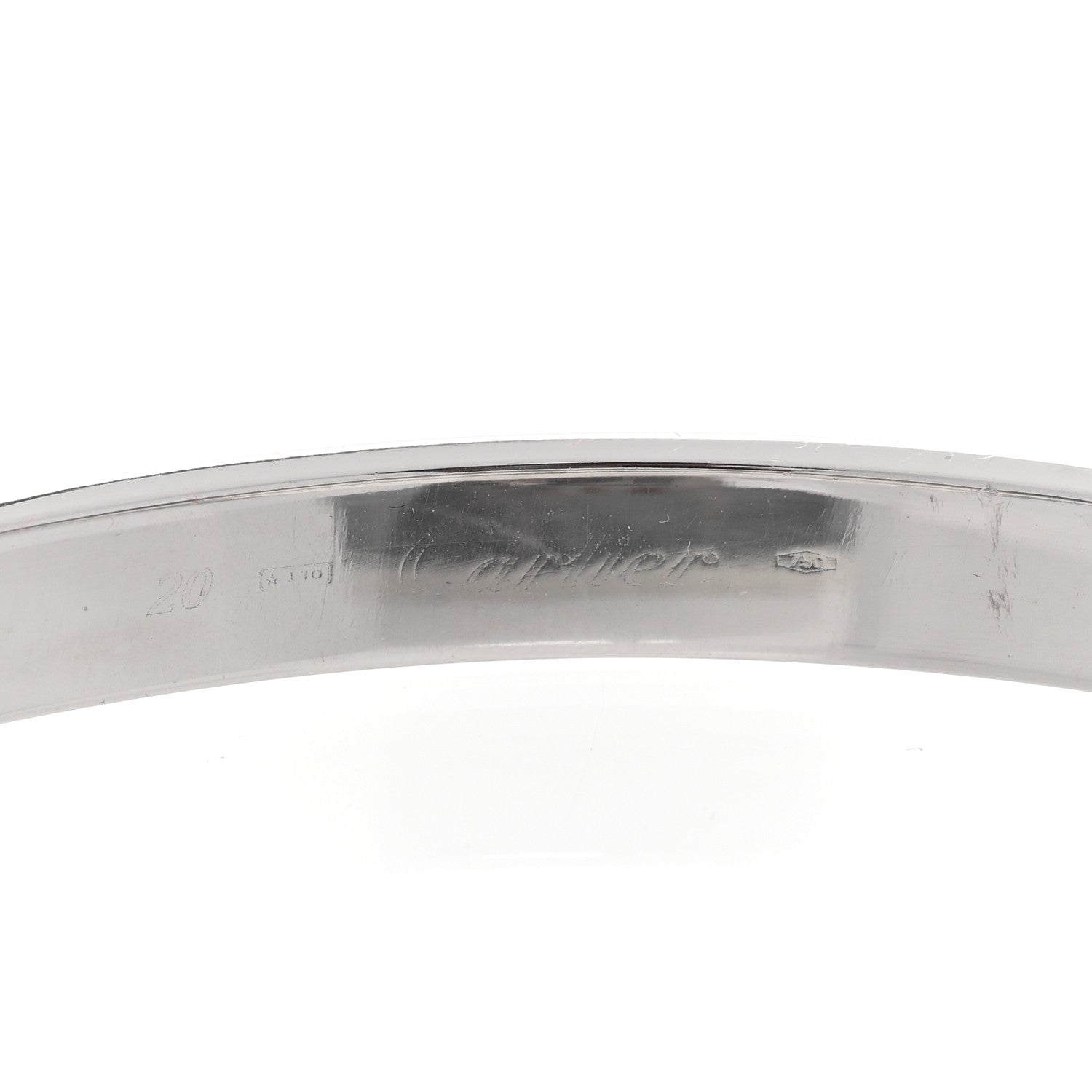 Cartier 18K White Gold LOVE Bracelet 20 4 of 6